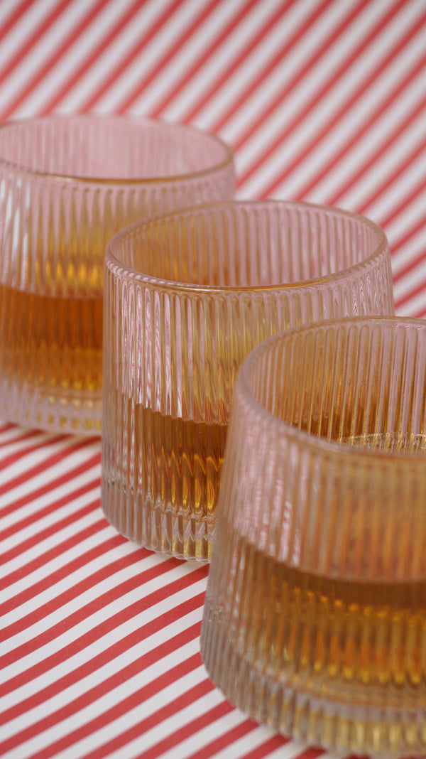 ROLLING FLUTED WHISKEY GLASS