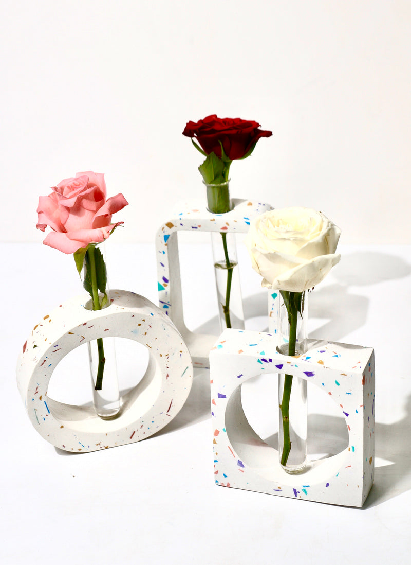 TERRAZZO TEST TUBE VASE