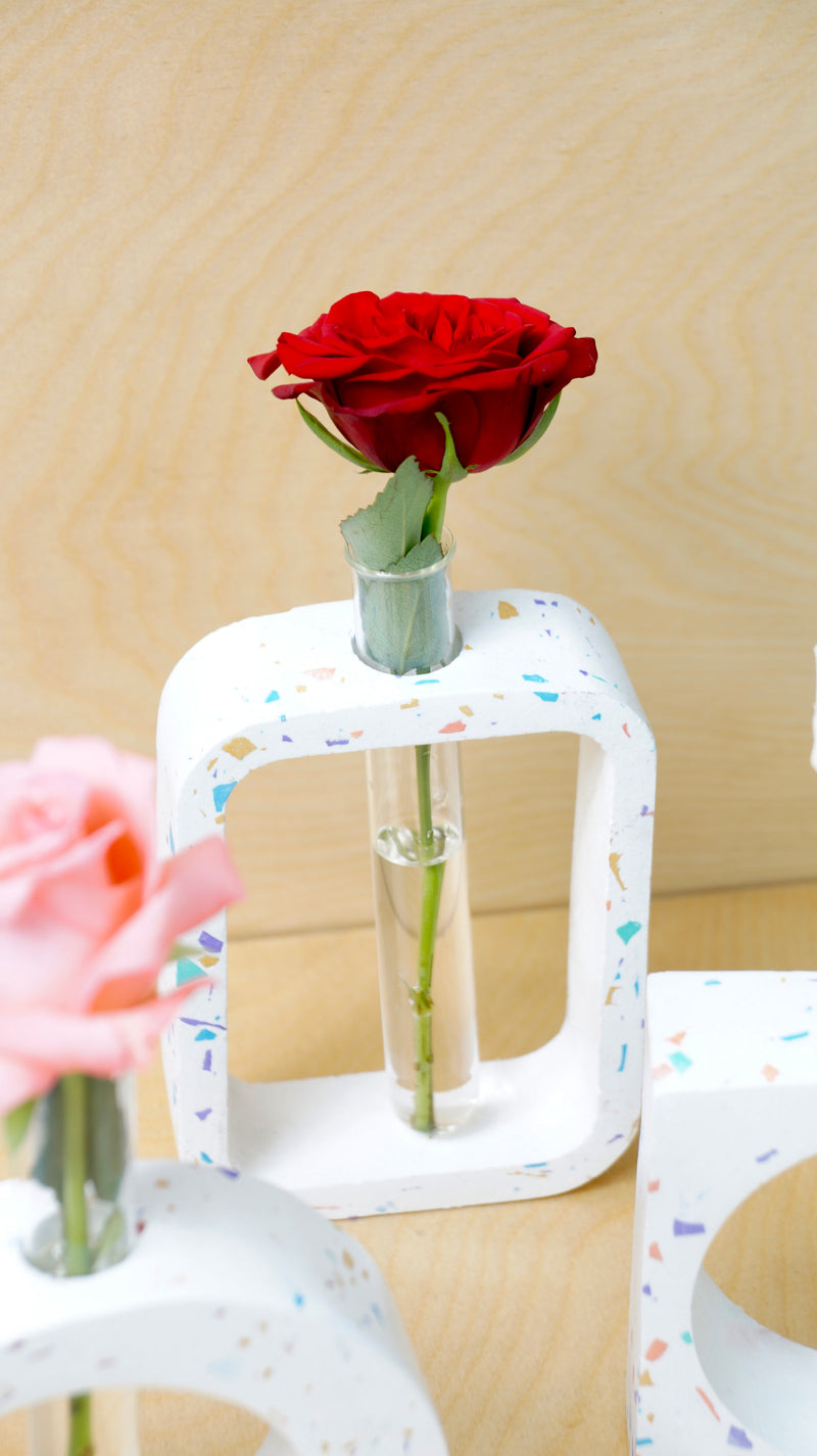 TERRAZZO TEST TUBE VASE