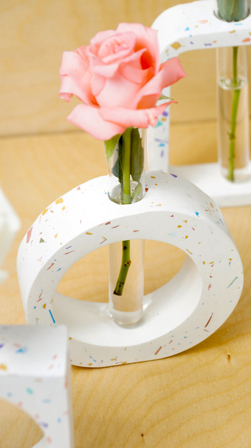 TERRAZZO TEST TUBE VASE