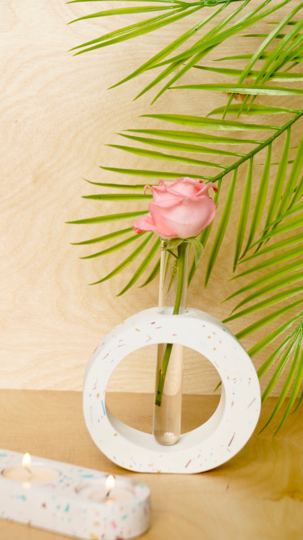 TERRAZZO TEST TUBE VASE