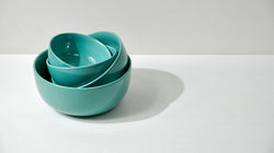 SOLID TURQUOISE BOWL (SET OF 4)